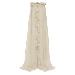 Ciel de lit vintage ruffle Nougat (155 cm)