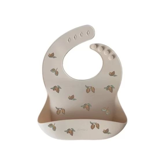 Bavoir en silicone à poche Amandes