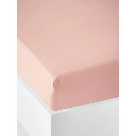 Drap-housse bébé uni Oeko-Tex® rose pâle