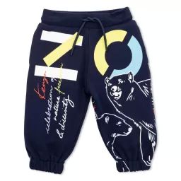 Pantalon de jogging en coton Garçon Bleu