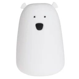 Veilleuse Téo Ours Avec Télécommande Blanc