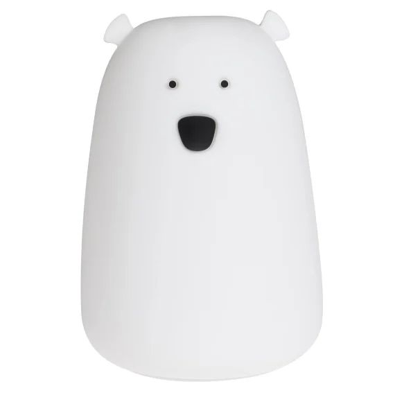 Veilleuse Téo Ours Avec Télécommande Blanc