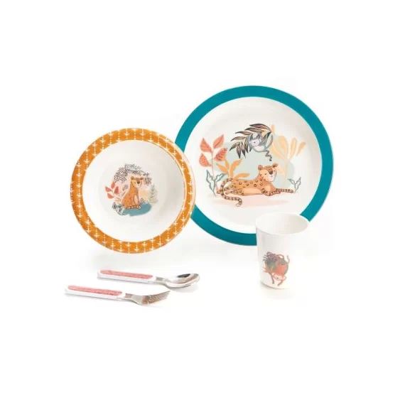 Coffret repas léopard Jalal (5 pièces)