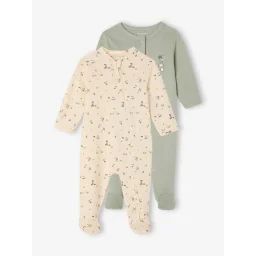 Lot de 2 dors-bien bébé ferme vert de gris