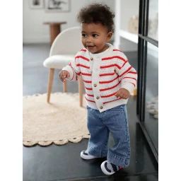 Pantalon large bébé avec ceinture à nouer double stone