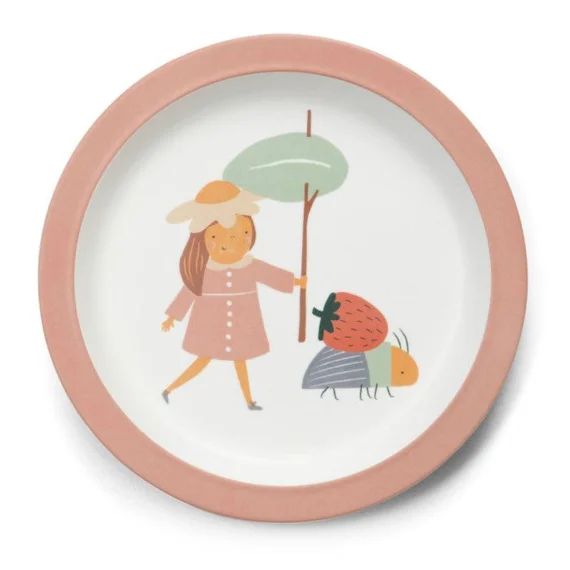 Assiette Mélamine Pixie Land – Bébé Et Enfant – Sebra Beige