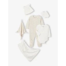 Kit naissance 6 pièces beige