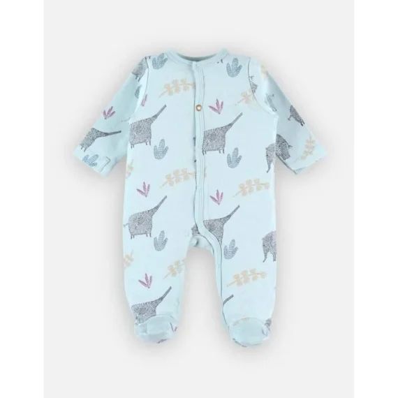 Pyjama 1 Pièce Imprimés Éléphants Vert
