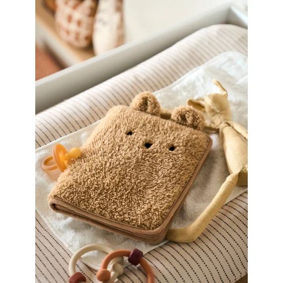 Protège carnet de santé sherpa TEDDY BEAR beige