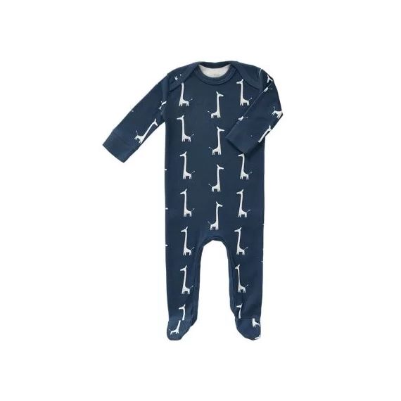 Pyjama léger Girafe bleu indigo (0-3 mois)