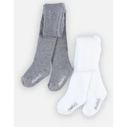 Set De 2 Collants Blanc