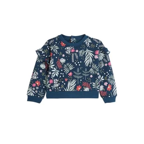 Sweat-shirt En Molleton Bébé Fille Lina Bleu