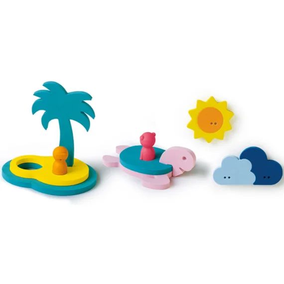 Puzzle de bain 3D L&rsquo;île au trésor