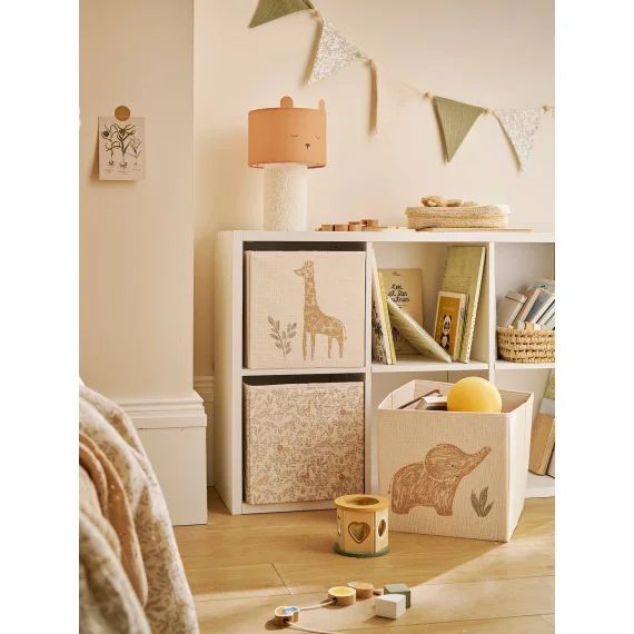 Lot de 3 bacs de rangement BABYLON beige