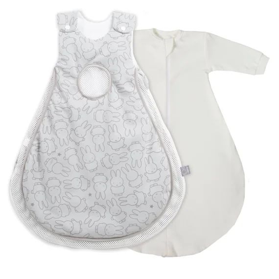Lot De 2 Gigoteuses Avec Et Sans Manches Safe Asleep® Air Plus – Miffy® Gris Clair / Miffy