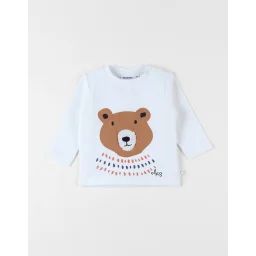 T-shirt Ours Blanc