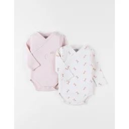Set De 2 Bodies Popsie En Coton Blanc