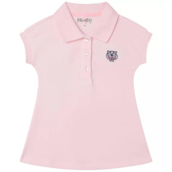 Robe à manches courtes Fille Rose