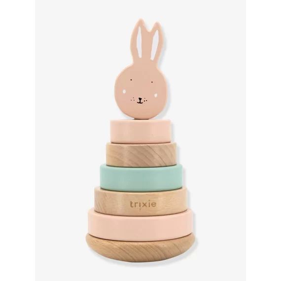 Tour à empiler en bois – TRIXIE rose