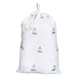 SAUTHON Lot de 2 draps housse coton bio Timouki blanc