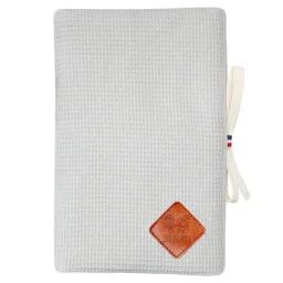 Protège Carnet De Santé En Nid D&rsquo;abeille 17 X 23 Cm Gris Clair Gris