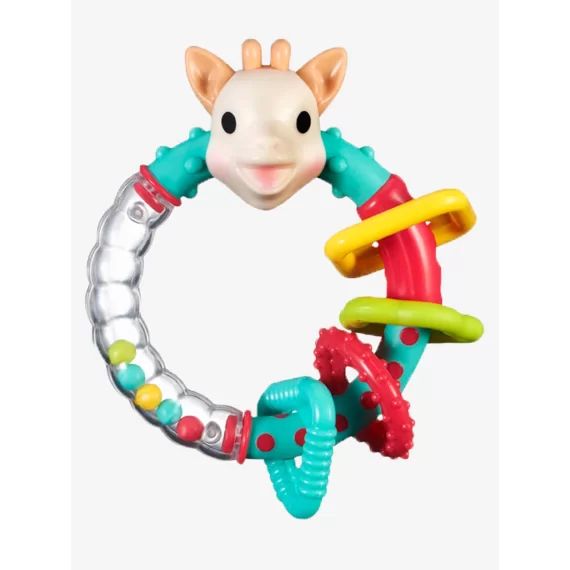 Hochet multi-texturé Sophie la girafe VULLI rouge