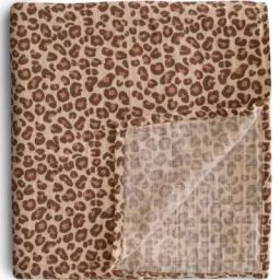 Maxi lange en coton bio Leopard (120 x 120 cm)
