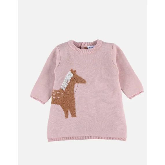 Robe En Tricot Cheval Rose