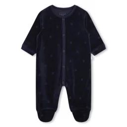 Pyjama en velours étoiles Garçon Bleu