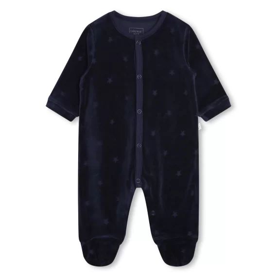 Pyjama en velours étoiles Garçon Bleu