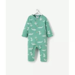 Dors bien évolutif bébé en coton bio vert sans pieds