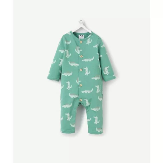 Dors bien évolutif bébé en coton bio vert sans pieds