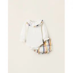 Body + Bloomer À Carreaux Brothers & Sisters Blanc