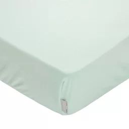 Drap Housse En Coton Jersey, Uni Vert