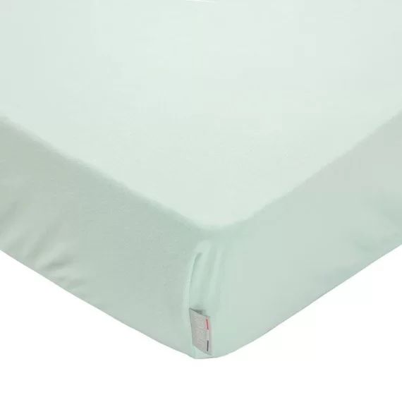 Drap Housse En Coton Jersey, Uni Vert