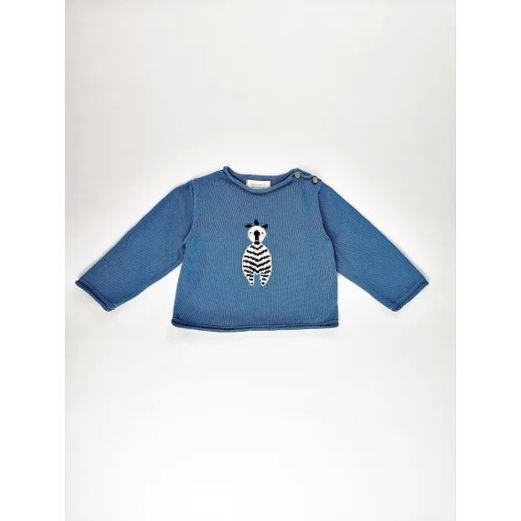 Pull bleu Fille ou Garçon 18 mois