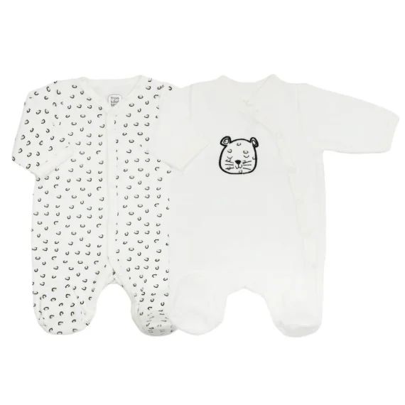 Lot De 2 Dors-bien Montagne Et Foret Blanc