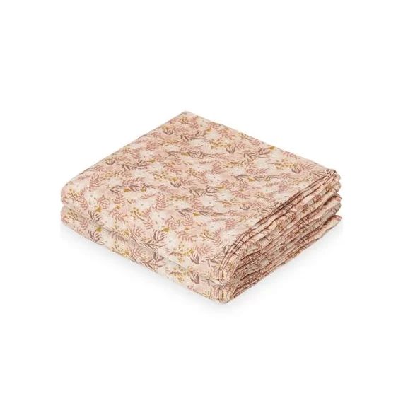 Lot de 2 langes Aurora rose (70 x 70 cm)