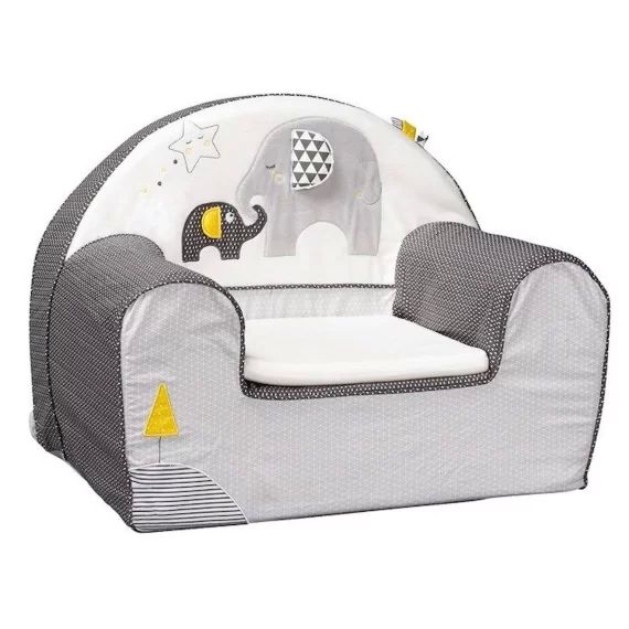 Babyfan – Fauteuil Club Jaune,Blanc,Gris gris