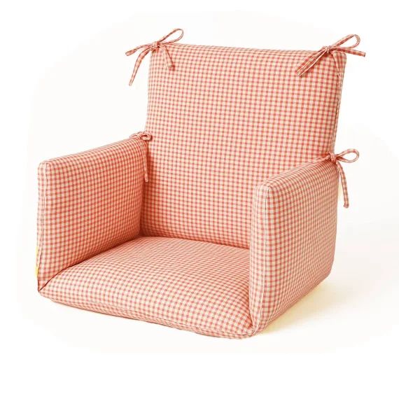 Coussin De Chaise Haute En Coton Bio Orange