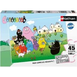 Puzzle Le Monde Des Barbapapa 45 Pcs Bleu