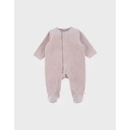 Pyjama Bébé En Velours Rose