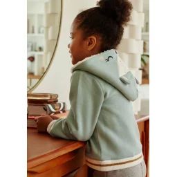 Sweat À Capuche Zippé Bébé En Molleton Alma Bleu