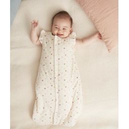 Gigoteuse bébé velours écrue en rembourrage recyclé et coeurs –  – Soldes