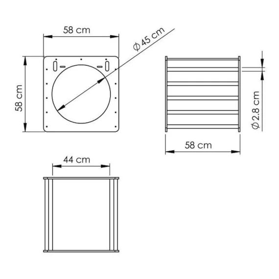 KateHaa – Cube d&rsquo;activité en bois pastel blanc