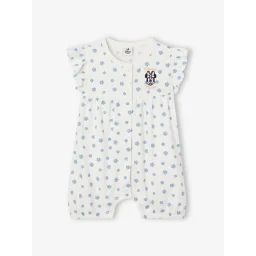 Combinaison short bébé fille Disney® Minnie blanc imprimé