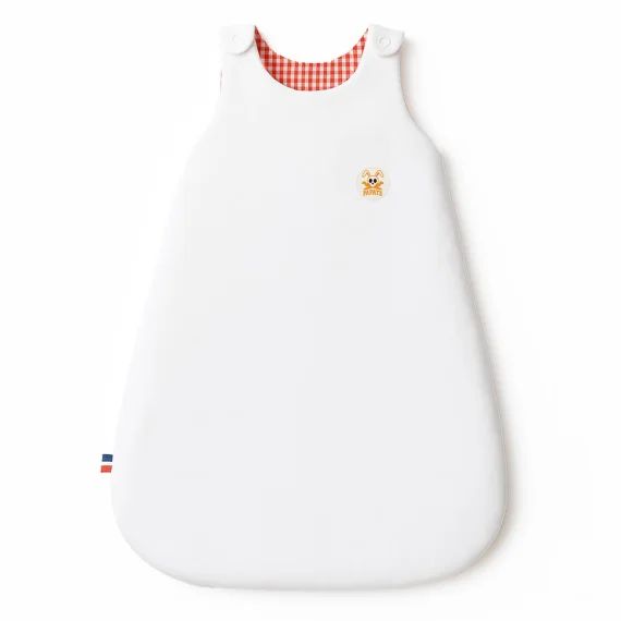 Gigoteuse Mi-saison En Coton Bio Saxe Blanc