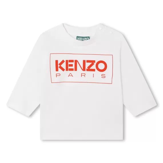 T-shirt avec imprimé logo Garçon Blanc