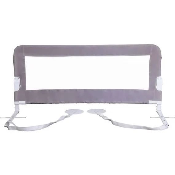 Barrière de lit Dreambaby Nicole  – lits encastrés et aux lits plats- Mesurant 150 cm de large et 50 cm de haut – Gris gris
