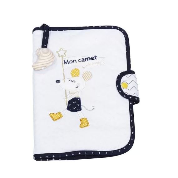 SAUTHON Protège carnet de santé Hello blanc